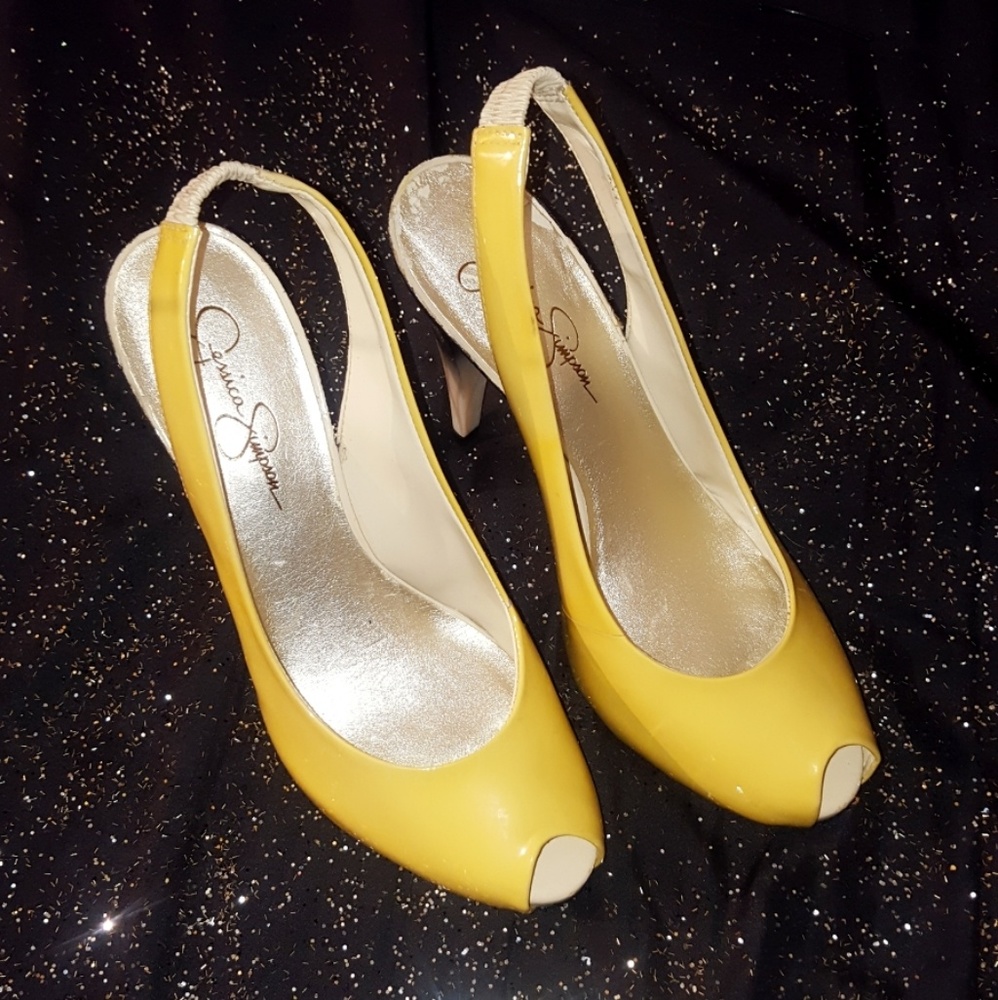 Jessica Simpson peep toe heels